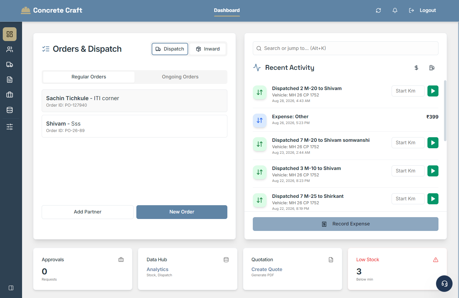 Desktop Dashboard